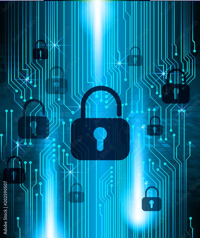 Cybersecurity concept image