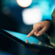 Military, Woman And Hand Typing With Tablet In Communication