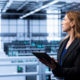 Computer Scientist Doing Disaster Recovery Planning And Security Protocol Enforcement In Data Center
